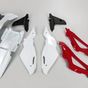 Kit plastique UFO couleur origine blanc/rouge/gris Husqvarna CR125