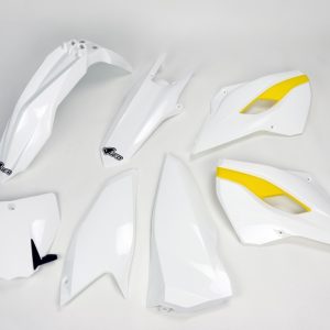 Kit plastique UFO couleur origine (2015) blanc/jaune Husqvarna