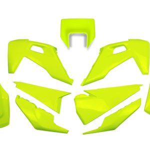 Kit plastiques UFO jaune fluo Husqvarna FE/TE
