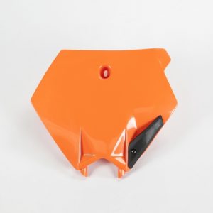 Plaque numéro frontale UFO orange KTM