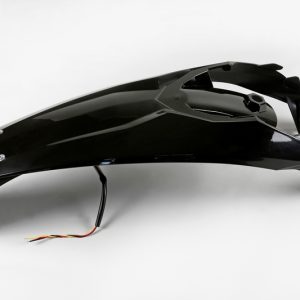 Garde-boue arrière + support de plaque avec feu UFO noir KTM