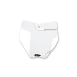 Plaque numéro frontale UFO blanc KTM