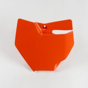 Plaque numéro frontale UFO orange KTM SX85