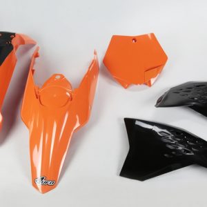 Kit plastique UFO couleur origine orange/noir KTM