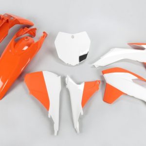 Kit plastique UFO couleur origine (2015) orange/blanc KTM