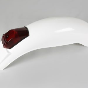 Garde-boue arrière + feu UFO Enduro blanc