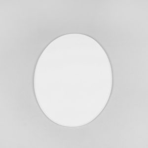 Plaque numéro frontale UFO Oval blanc