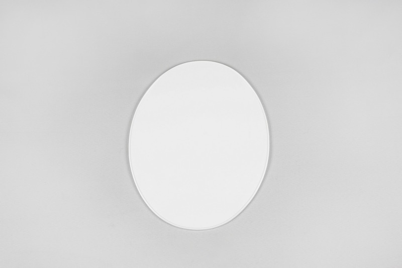 Plaque numéro frontale UFO Oval blanc