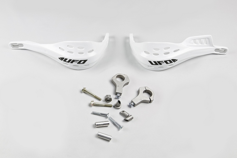 Protège-mains UFO Jumpy supermotard Ø28mm blanc