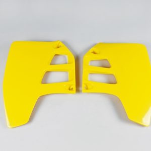 Ouïes de radiateur UFO jaune Suzuki RM125/250