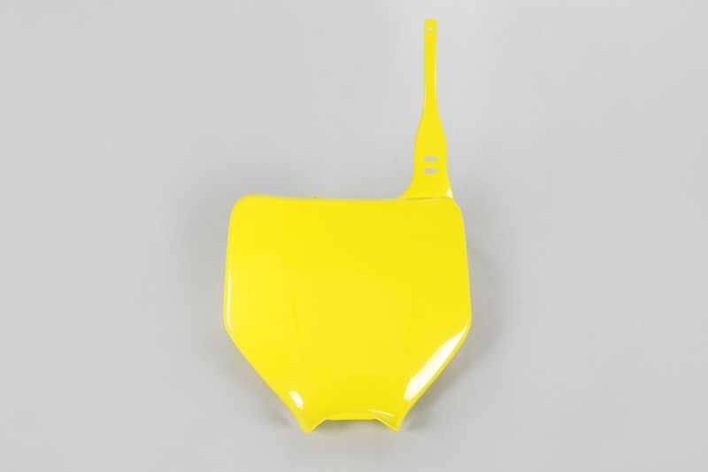 Plaque numéro frontale UFO jaune Suzuki RM-Z250