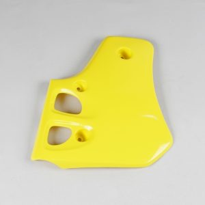 Ouïes de radiateur UFO jaune Suzuki RM80