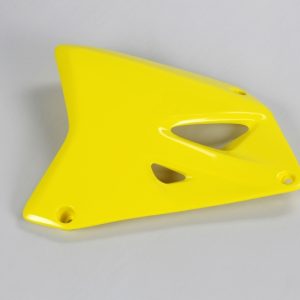 Ouïes de radiateur UFO jaune Suzuki RM85