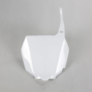 Plaque numéro frontale UFO blanc Suzuki