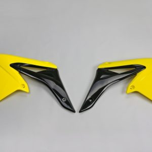 Ouïes de radiateur UFO jaune Suzuki RM-Z250