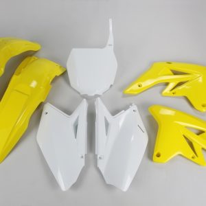 Kit plastique UFO couleur origine jaune/blanc (2009) Suzuki RM-Z250
