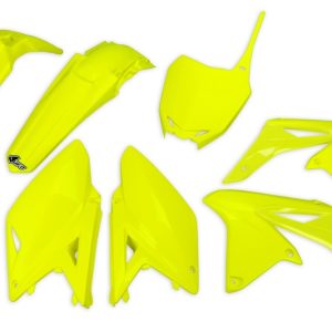 Kit plastique UFO jaune fluo Suzuki RM-Z250