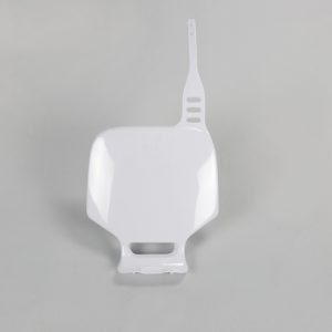 Plaque numéro frontale UFO blanc Yamaha YZ80/85