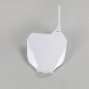 Plaque numéro frontale UFO blanc Yamaha