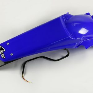 Garde-boue arrière & support de plaque avec feu UFO bleu Reflex Yamaha WR450F/250F