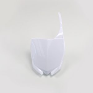 Plaque numéro frontale UFO blanc Yamaha