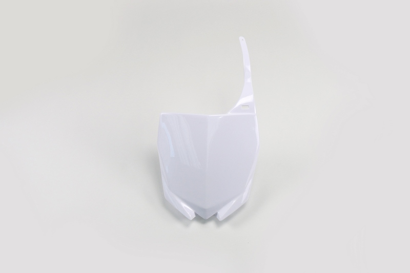 Plaque numéro frontale UFO blanc Yamaha