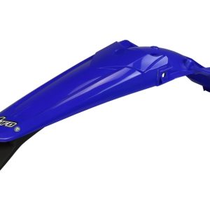 Garde-boue arrière + support de plaque avec feu UFO bleu Yamaha WR450F