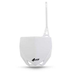 Plaque numéro frontale UFO blanc Yamaha YZ65