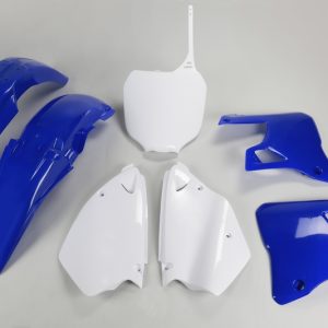 Kit plastique UFO couleur origine bleu/blanc Yamaha YZ125/250