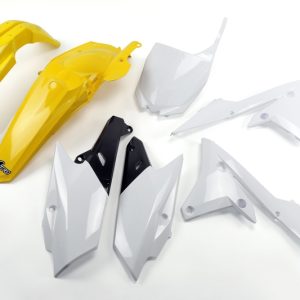 Kit plastique UFO 60e anniversaire jaune/noir Yamaha YZ250F/450F