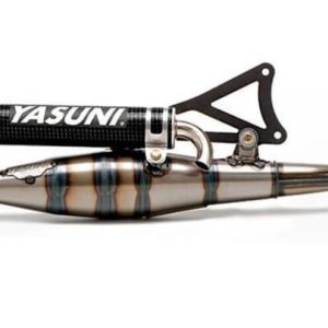 Pot d’échappement YASUNI Carrera 16/07 Carbone – Kevlar Minarelli 70cc Homologué
