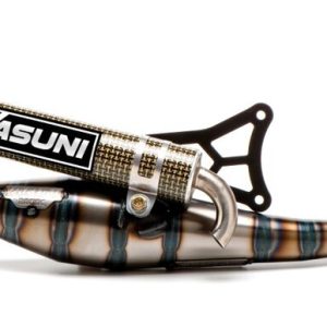 Pot d’échappement YASUNI Carrera 16/07 Carbone – Kevlar Minarelli 70cc Homologué