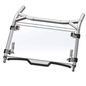 Pare-brise DIRECTION 2 avant complet pliable 1pc  Polaris RZR XP Turbo S