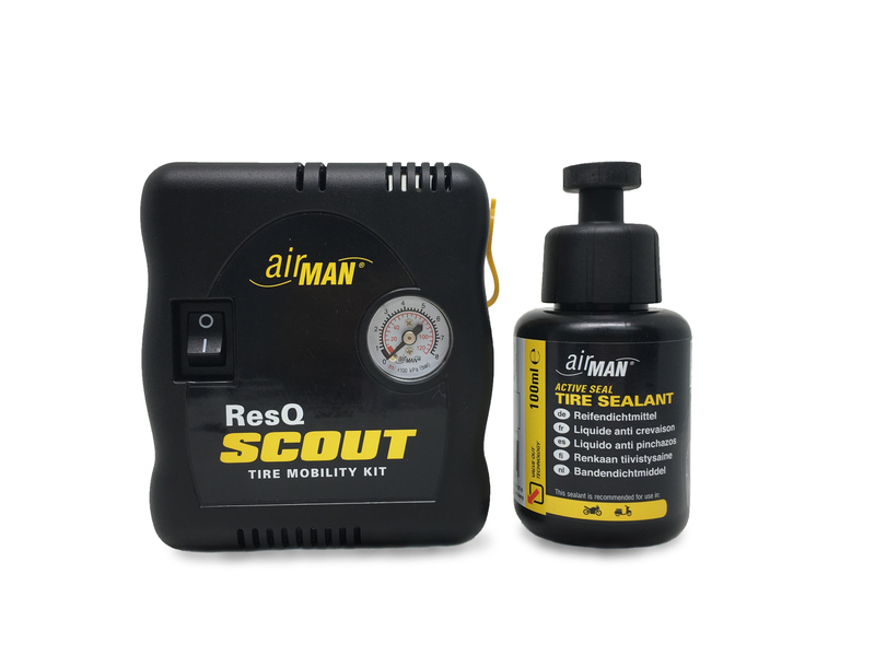 Kit mini-compresseur + bombe anticrevaison AIRMAN ResQ Scout