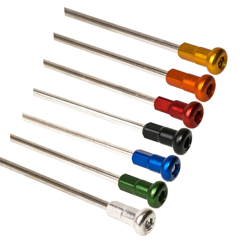 Jeu de rayons HAAN WHEELS 18 » argent/têtes de rayons argent 36 pièces