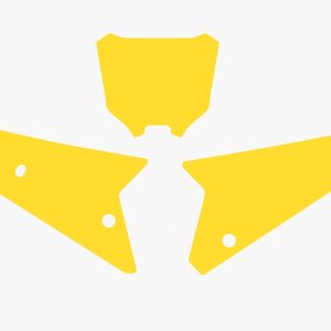Fonds de plaque BLACKBIRD jaune Honda CRF450