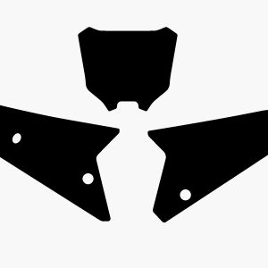 Fonds de plaque BLACKBIRD noir Honda CRF450
