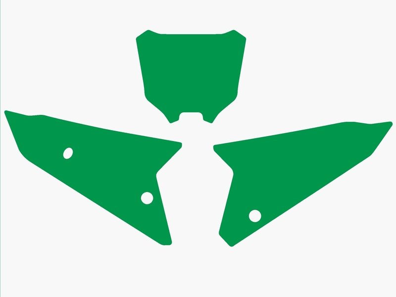 Fonds de plaque BLACKBIRD vert Honda CRF450