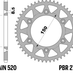 Couronne PBR alu Twin color – 520