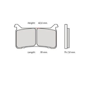 Plaquettes de frein BREMBO UPGRADE M108Z04 métal fritté