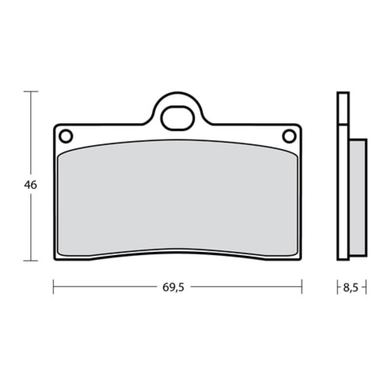 Plaquettes de frein BREMBO UPGRADE Type M538 Z04 – Racing