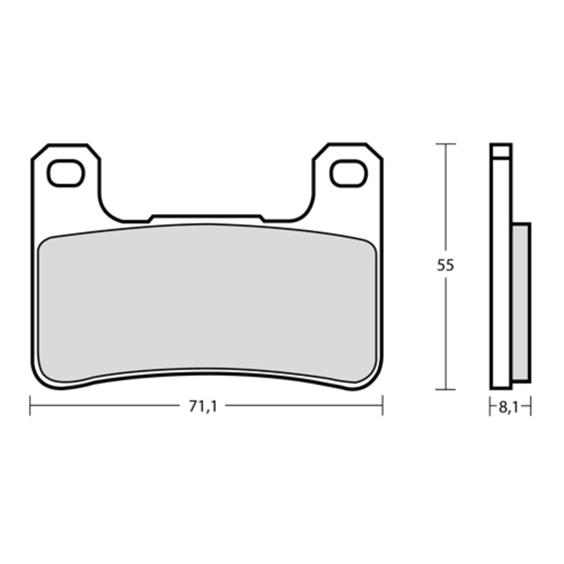 Plaquettes de frein BREMBO UPGRADE Type M518 Z03 – Endurance Racing