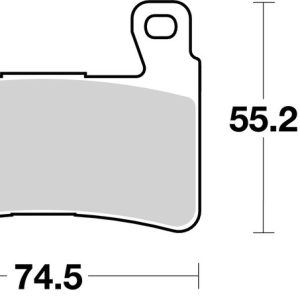 Plaquettes de frein BREMBO route/sport métal fritté – 07HO45SR