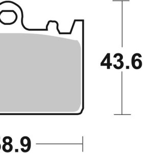 Plaquettes de frein BREMBO route/sport métal fritté – 07KA14SR