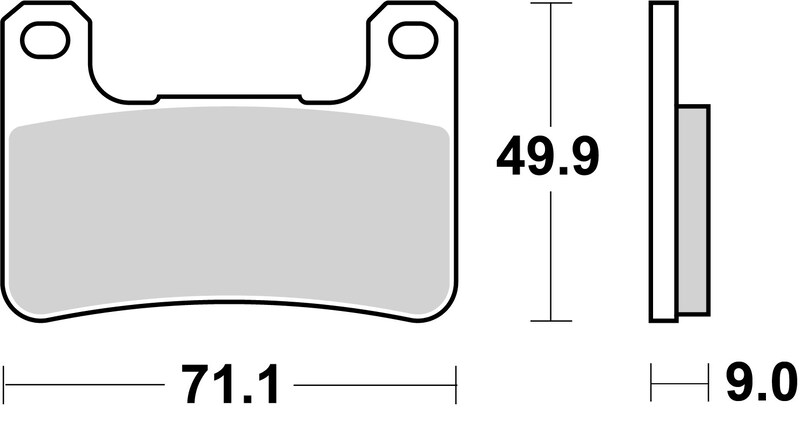 Plaquettes de frein BREMBO type 07SU27 SR métal fritté - sport