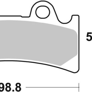 Plaquettes de frein BREMBO type 07YA32 SR métal fritté – sport