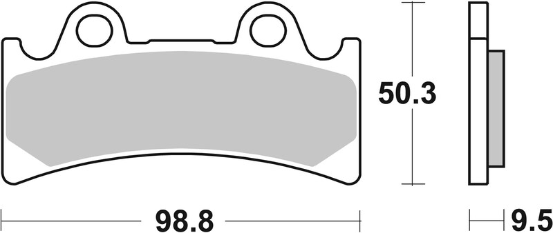 Plaquettes de frein BREMBO type 07YA32 SR métal fritté - sport