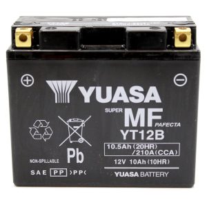 Batterie YUASA W/C sans entretien activée usine – YT12B FA