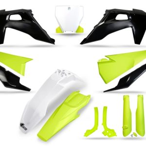 Kit plastiques UFO jaune fluo/gris – Husqvarna