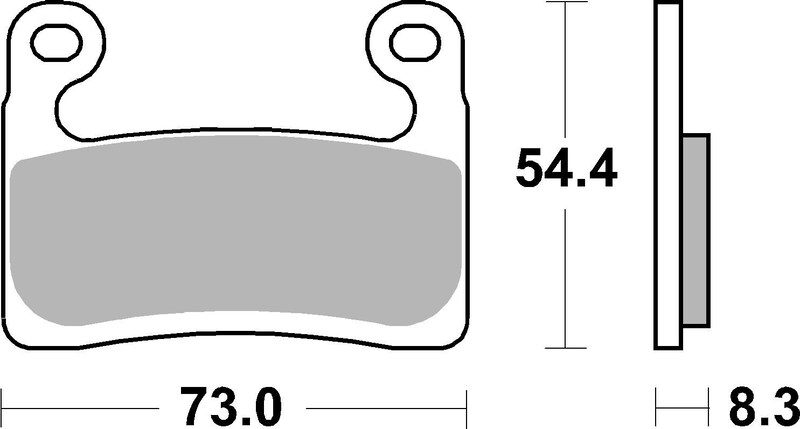Plaquettes de frein BREMBO route/sport métal fritté - 07GR90SR